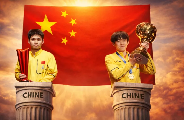 Wang Chuqin et Lin Shidong